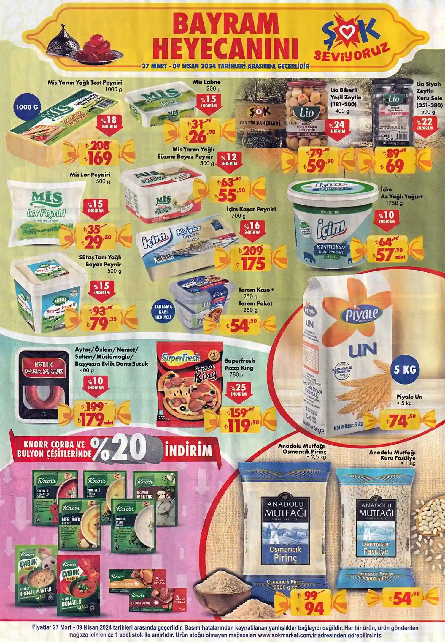Şok 27 Mart – 3 Nisan 2024 Çarşamba ürünleri