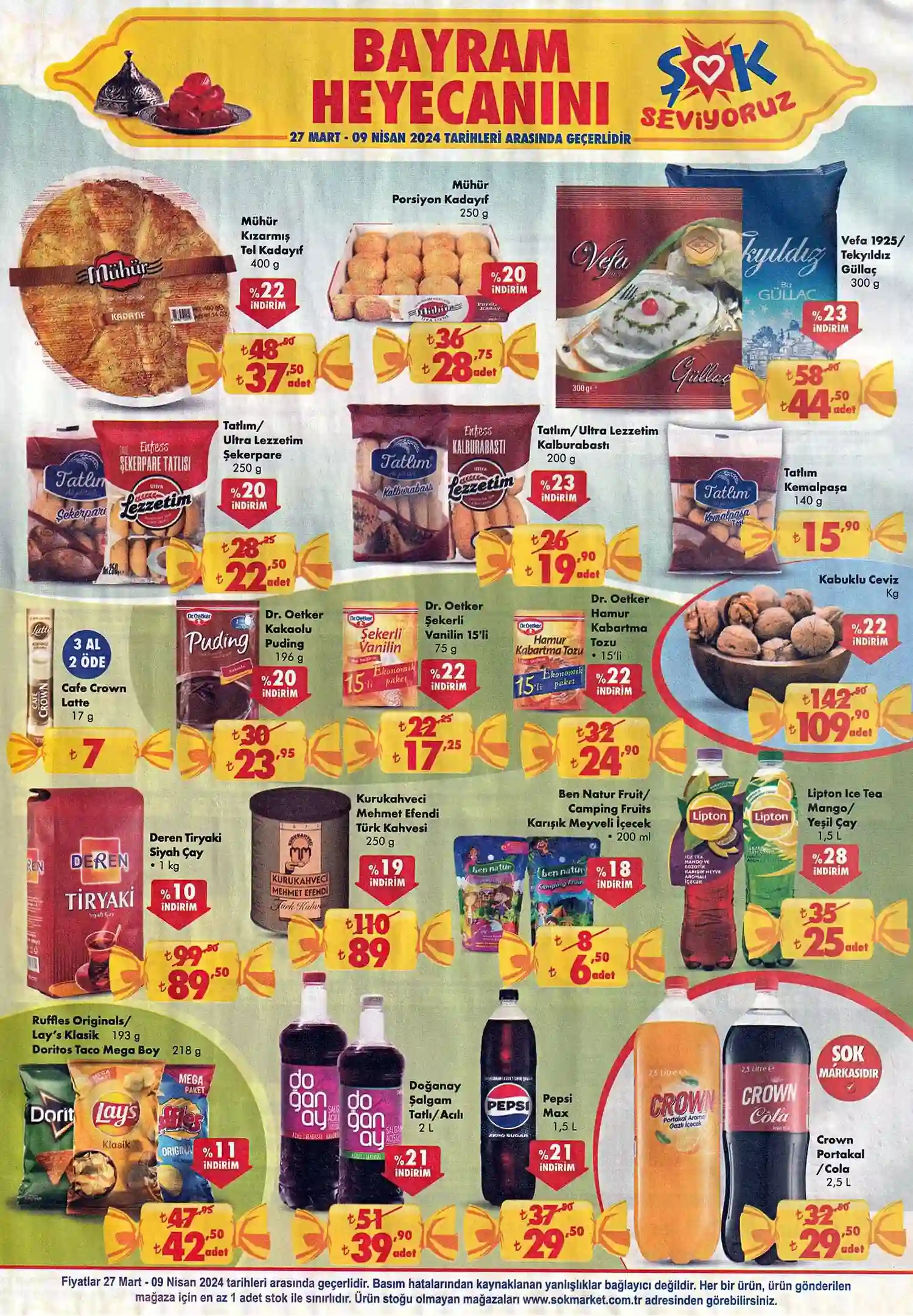 Şok 27 Mart – 3 Nisan 2024 Çarşamba ürünleri